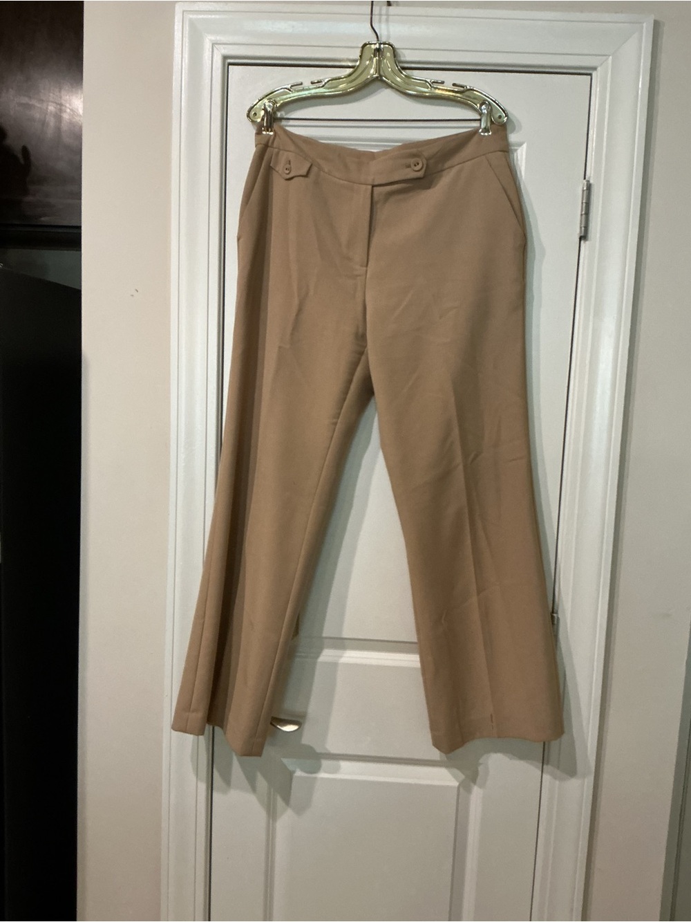 Ruby Rd. Wide-Leg High-Waist Pants in Camel